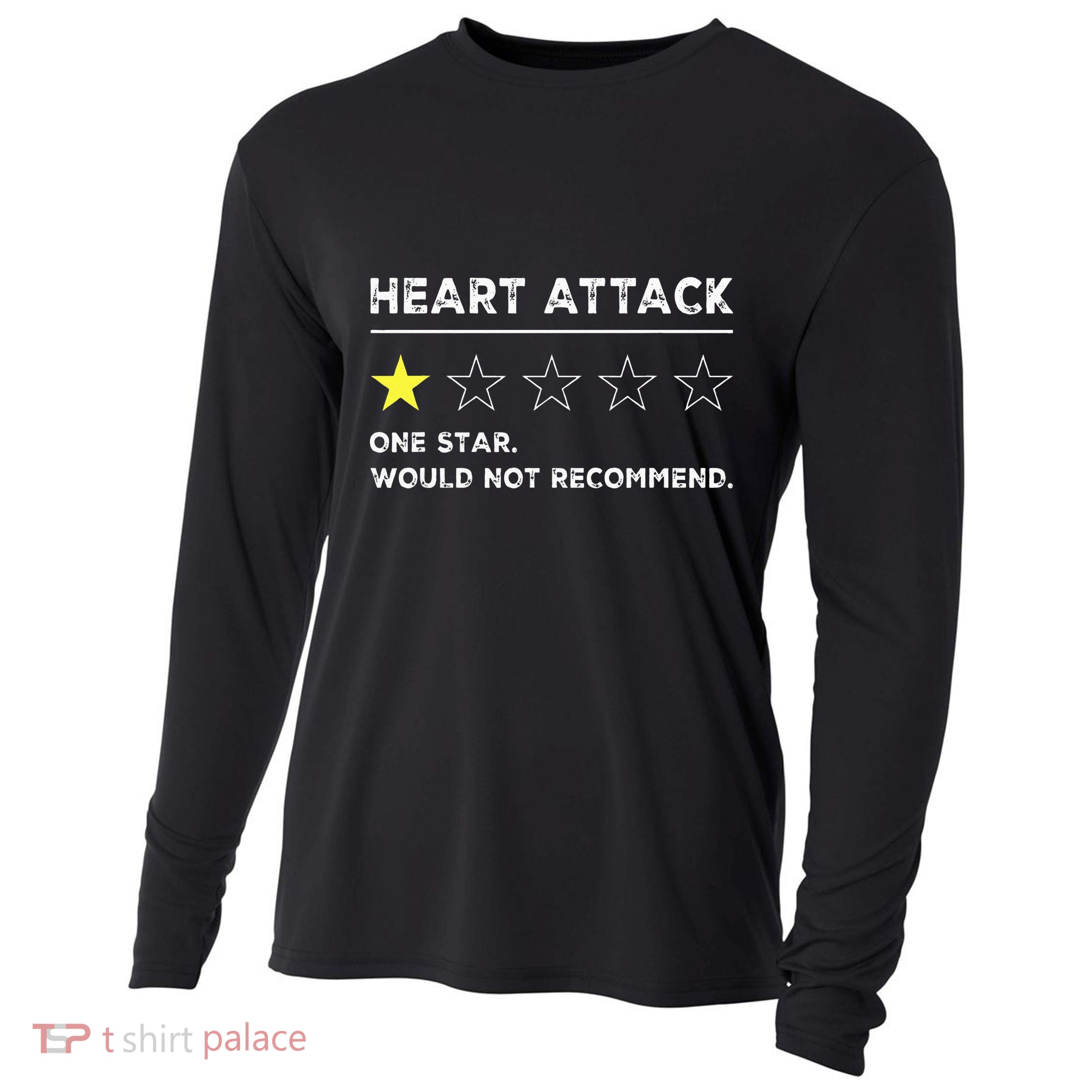 Heart Attack Funny Get Well Soon Gag Recovery Cooling Performance Long Sleeve Crew
