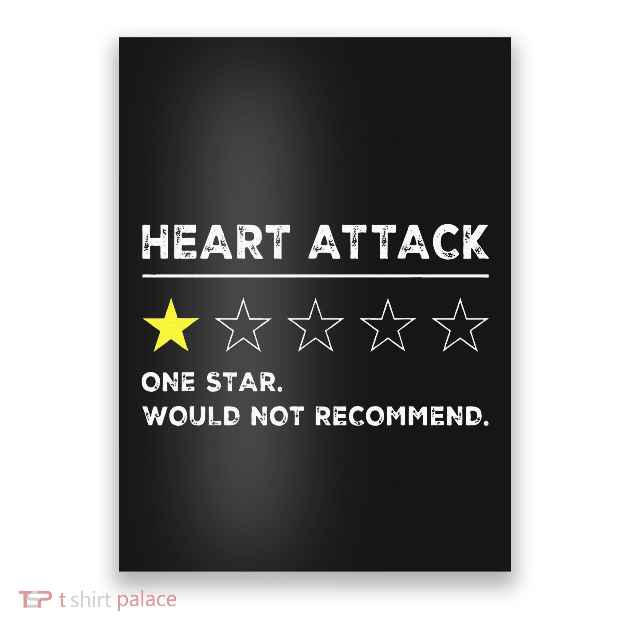 Heart Attack Funny Get Well Soon Gag Recovery Poster