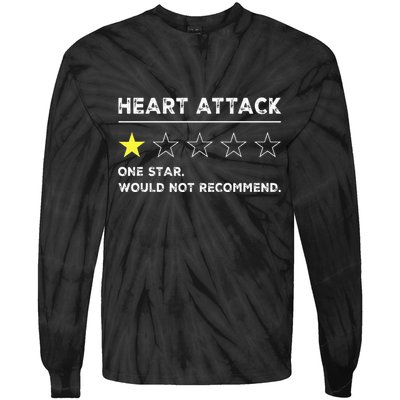 Heart Attack Funny Get Well Soon Gag Recovery Tie-Dye Long Sleeve Shirt