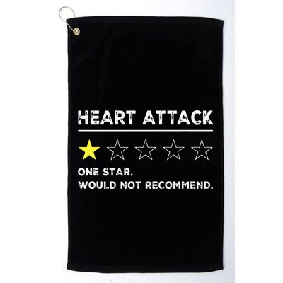 Heart Attack Funny Get Well Soon Gag Recovery Golf Towel