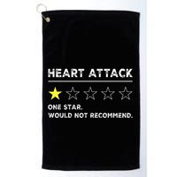 Heart Attack Funny Get Well Soon Gag Recovery Golf Towel