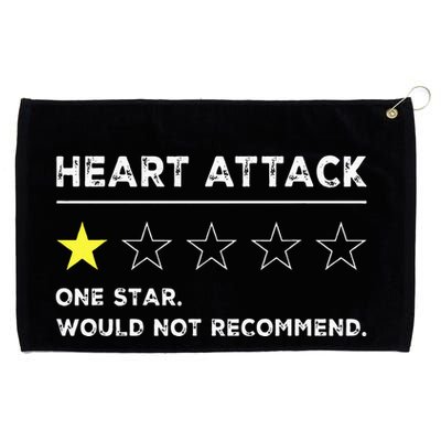 Heart Attack Funny Get Well Soon Gag Recovery Grommeted Golf Towel