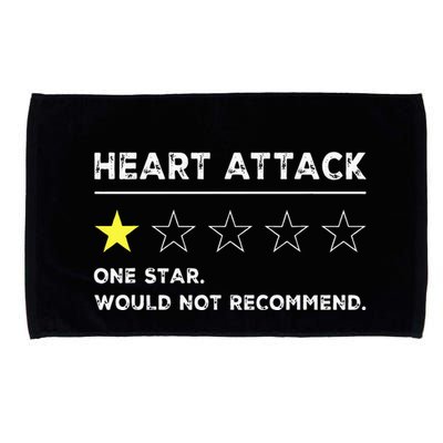 Heart Attack Funny Get Well Soon Gag Recovery Microfiber Hand Towel