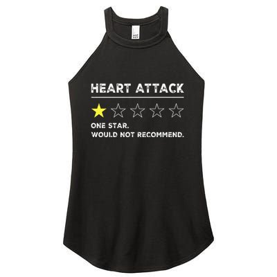 Heart Attack Funny Get Well Soon Gag Recovery Women's Perfect Tri Rocker Tank