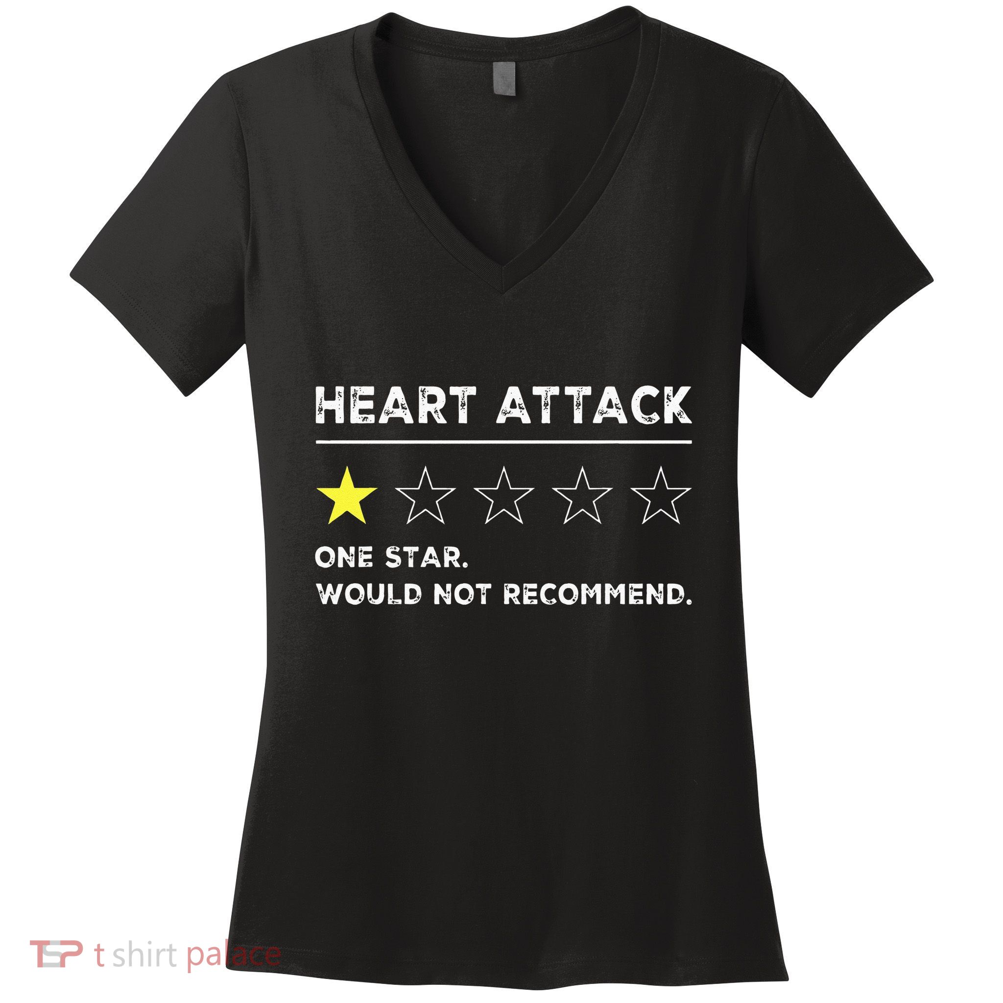 Heart Attack Funny Get Well Soon Gag Recovery Women's V-Neck T-Shirt