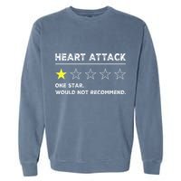 Heart Attack Funny Get Well Soon Gag Recovery Garment-Dyed Sweatshirt