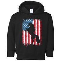 Horse American Flag USA 4th Of July Men Women Toddler Hoodie