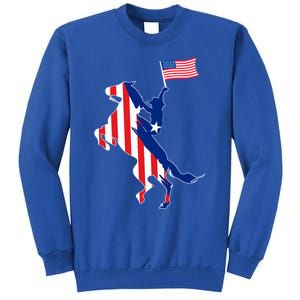 Horse American Flag Usa 4th Of July Funny Horse Lovers Gift Sweatshirt