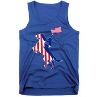 Horse American Flag Usa 4th Of July Funny Horse Lovers Gift Tank Top