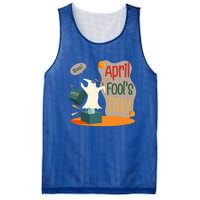 Happy April Fools Day Meaningful Gift April 1st Meaningful Gift Funny Jokes Gift Mesh Reversible Basketball Jersey Tank