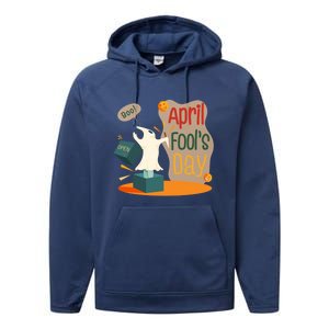 Happy April Fools Day Meaningful Gift April 1st Meaningful Gift Funny Jokes Gift Performance Fleece Hoodie