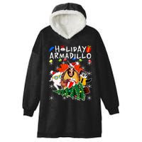 Holiday Armadillo Funny Matching Team Matching Group Hooded Wearable Blanket