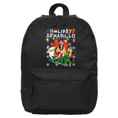 Holiday Armadillo Funny Matching Team Matching Group 16 in Basic Backpack