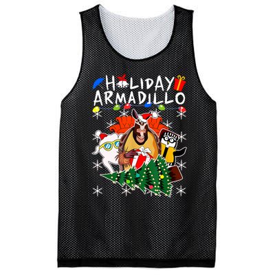 Holiday Armadillo Funny Matching Team Matching Group Mesh Reversible Basketball Jersey Tank