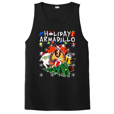 Holiday Armadillo Funny Matching Team Matching Group PosiCharge Competitor Tank