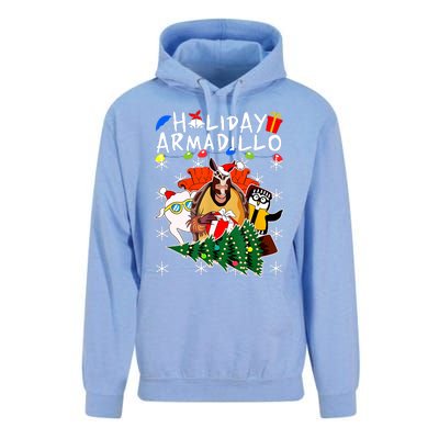 Holiday Armadillo Funny Matching Team Matching Group Unisex Surf Hoodie