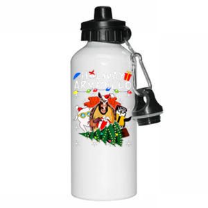 Holiday Armadillo Funny Matching Team Matching Group Aluminum Water Bottle