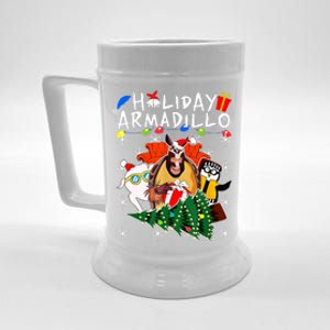 Holiday Armadillo Funny Matching Team Matching Group Beer Stein