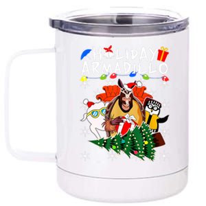 Holiday Armadillo Funny Matching Team Matching Group 12 oz Stainless Steel Tumbler Cup