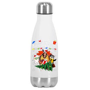 Holiday Armadillo Funny Matching Team Matching Group Stainless Steel Insulated Water Bottle