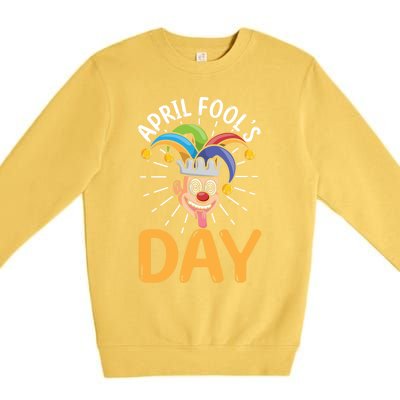 Happy April Fools Day Joke Funny Cute Gift Premium Crewneck Sweatshirt