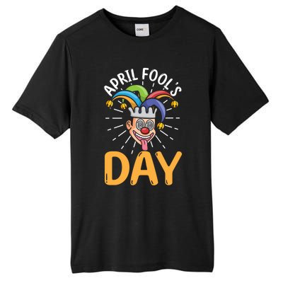 Happy April Fools Day Joke Funny Cute Gift Tall Fusion ChromaSoft Performance T-Shirt