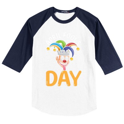 Happy April Fools Day Joke Funny Cute Gift Baseball Sleeve Shirt