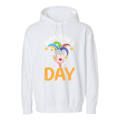 Happy April Fools Day Joke Funny Cute Gift Garment-Dyed Fleece Hoodie