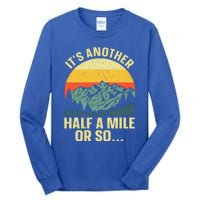 Hiking Art For Camping Backpacking Mountain Hiker Tall Long Sleeve T-Shirt