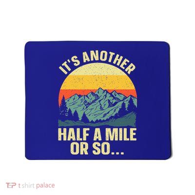 Hiking Art For Camping Backpacking Mountain Hiker Mousepad