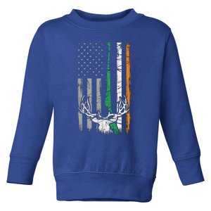 Hunting American Flag Irish St Patricks Day Ireland Usa Cute Gift Toddler Sweatshirt