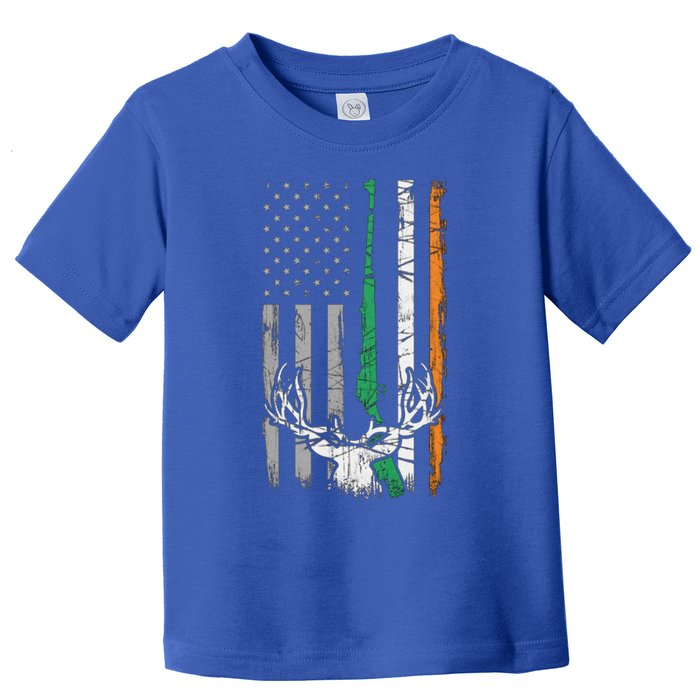 Hunting American Flag Irish St Patricks Day Ireland Usa Cute Gift Toddler T-Shirt