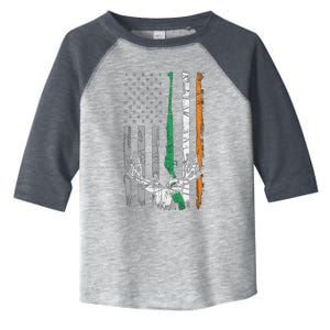 Hunting American Flag Irish St Patricks Day Ireland Usa Cute Gift Toddler Fine Jersey T-Shirt