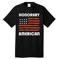 Honorary American Flag Patriotic Exchange Student Honorary Tall T-Shirt