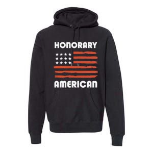 Honorary American Flag Patriotic Exchange Student Honorary Premium Hoodie