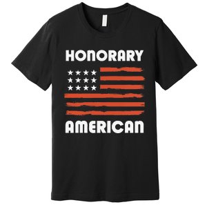 Honorary American Flag Patriotic Exchange Student Honorary Premium T-Shirt