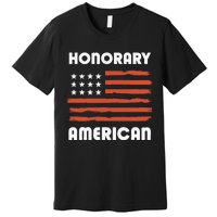 Honorary American Flag Patriotic Exchange Student Honorary Premium T-Shirt