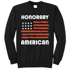 Honorary American Flag Patriotic Exchange Student Honorary Tall Sweatshirt