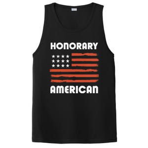 Honorary American Flag Patriotic Exchange Student Honorary PosiCharge Competitor Tank