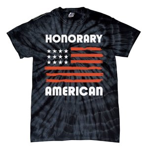 Honorary American Flag Patriotic Exchange Student Honorary Tie-Dye T-Shirt