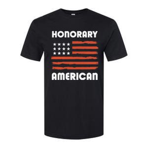 Honorary American Flag Patriotic Exchange Student Honorary Softstyle CVC T-Shirt