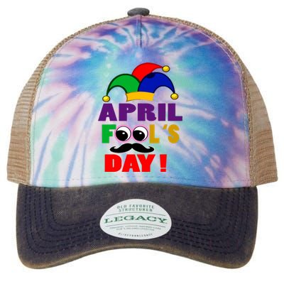 Happy April Fools Day April Fools Day Joke Funny 1st Legacy Tie Dye Trucker Hat