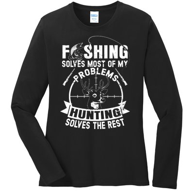 Hunting And Fishing Ladies Long Sleeve Shirt