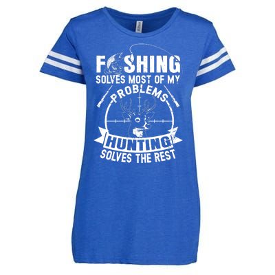 Hunting And Fishing Enza Ladies Jersey Football T-Shirt