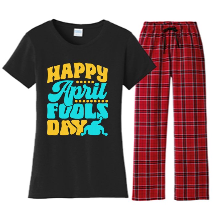 Happy April Fools Day Sarcastic Joke Sayings Humor Women's Flannel Pajama Set