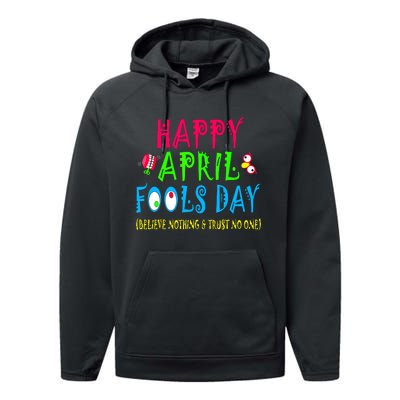 Happy April Fools Day April 1st Joke Pranks Funny Performance Fleece Hoodie