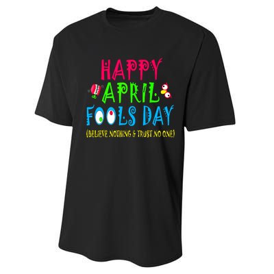 Happy April Fools Day April 1st Joke Pranks Funny Performance Sprint T-Shirt