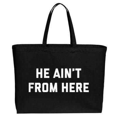 He AinT From Here Proud Represent Kentucky Cotton Canvas Jumbo Tote