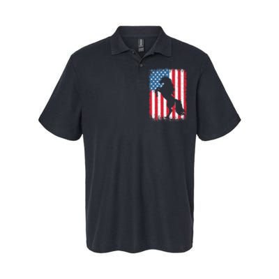 Horse American Flag USA 4th of July Boy Girl Softstyle Adult Sport Polo