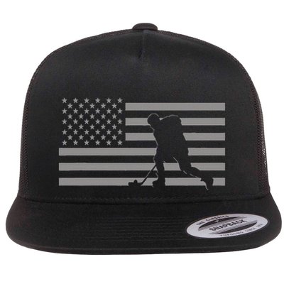 Hockey American Flag Hockey Flatbill Hat